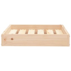Lit pour chien 51,5x44x9 cm Bois de pin solide 