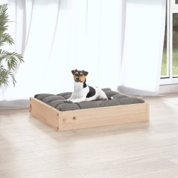 Lit pour chien 51,5x44x9 cm Bois de pin solide 