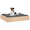 Lit pour chien 51,5x44x9 cm Bois de pin solide 