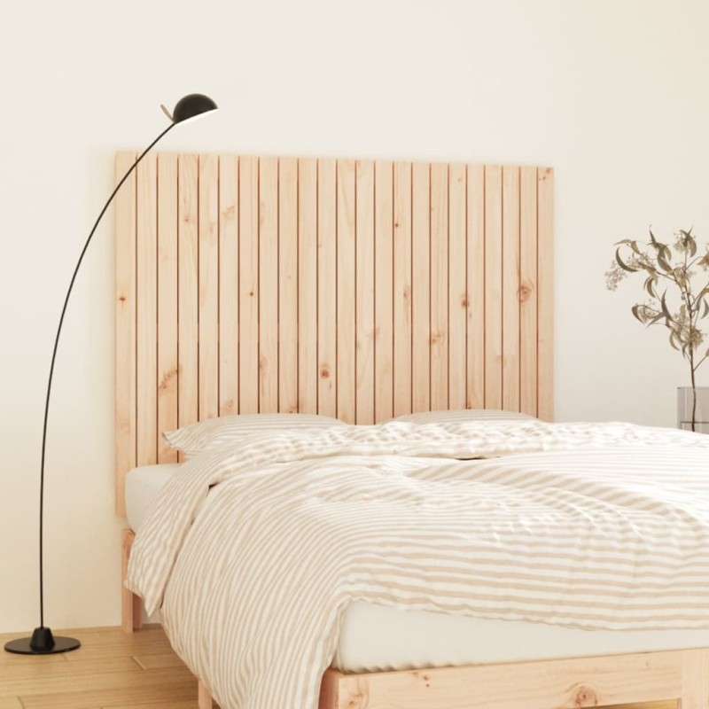 Tête de lit murale 146,5x3x110 cm Bois massif de pin Tête de lit murale 146,5x3x110 cm Bois massif de pin