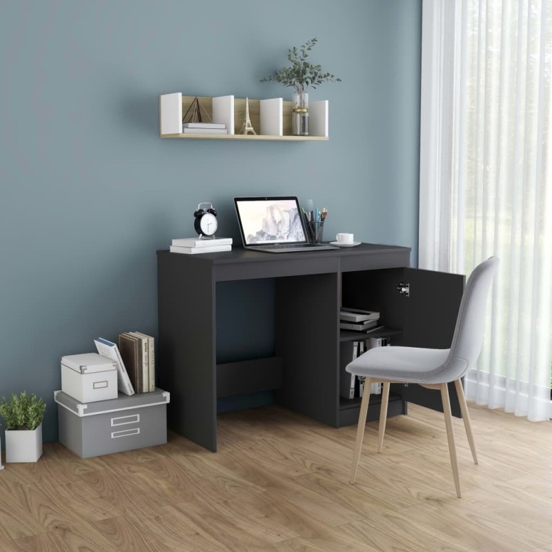 Bureau Gris 100x50x76 cm Bois d’ingénierie 