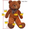 Ourson en peluche XXL Marron 85 cm 