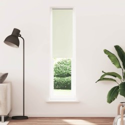 Store enrouleur occultant blanc cassé 55x230cm largeur du tissu 