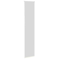 Store enrouleur occultant blanc cassé 55x230cm largeur du tissu 
