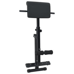 Banc hyperextension 120 kg pliable et ajustable en acier 