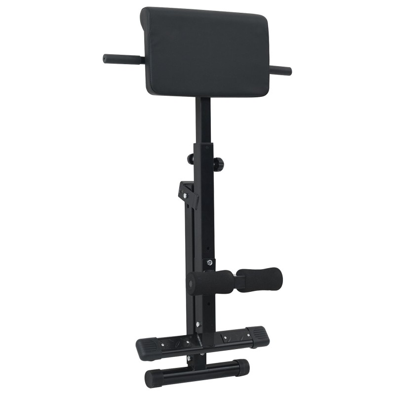 Banc hyperextension 120 kg pliable et ajustable en acier 