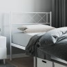 Tête de lit métal blanc 100 cm 