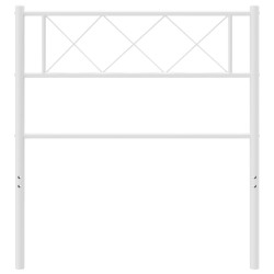 Tête de lit métal blanc 100 cm 