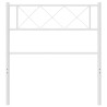 Tête de lit métal blanc 100 cm 