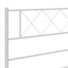 Tête de lit métal blanc 100 cm 