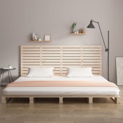Tête de lit murale 156x3x91,5 cm Bois massif de pin 