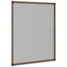 Moustiquaire pour fenêtres Marron 80x100 cm 