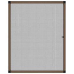 Moustiquaire pour fenêtres Marron 80x100 cm 