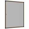 Moustiquaire pour fenêtres Marron 80x100 cm 