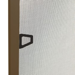 Moustiquaire pour fenêtres Marron 80x100 cm 
