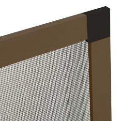Moustiquaire pour fenêtres Marron 80x100 cm 