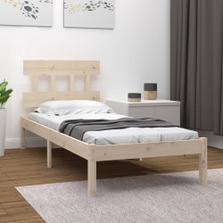 Cadre de lit sans matelas 100x200 cm bois massif 