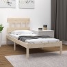 Cadre de lit sans matelas 100x200 cm bois massif 