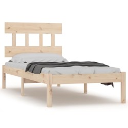 Cadre de lit sans matelas 100x200 cm bois massif 