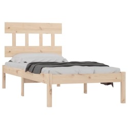 Cadre de lit sans matelas 100x200 cm bois massif 