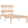 Cadre de lit sans matelas 100x200 cm bois massif 