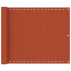 Écran de balcon Orange 75x400 cm PEHD 
