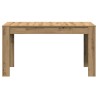 Table à manger chêne artisanal 140x74,5x76 cm bois d'ingénierie 
