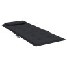 Coussins de chaise à dossier haut lot de 6 noir tissu oxford 
