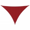 Voile de parasol Tissu Oxford triangulaire 3,5x3,5x4,9 m Rouge 
