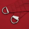 Voile de parasol Tissu Oxford triangulaire 3,5x3,5x4,9 m Rouge 