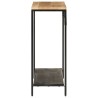 Table console 90x30x75 cm bois de manguier massif brut et fer 