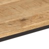 Table console 90x30x75 cm bois de manguier massif brut et fer 