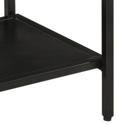 Table console 90x30x75 cm bois de manguier massif brut et fer 