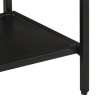 Table console 90x30x75 cm bois de manguier massif brut et fer 