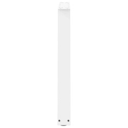 Pieds de table à manger en forme de V, 2 pièces, blanc, 70 x (72-73,3) cm, acier 