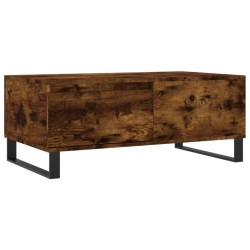 Table basse Chêne fumé 90x50x36,5 cm Bois d'ingénierie 