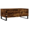 Table basse Chêne fumé 90x50x36,5 cm Bois d'ingénierie 