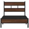 Cadre de lit sans matelas chêne marron 100x190 cm 