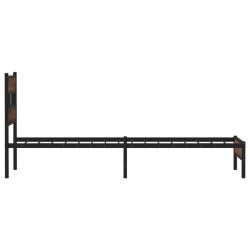 Cadre de lit sans matelas chêne marron 100x190 cm 