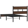 Cadre de lit sans matelas chêne marron 100x190 cm 