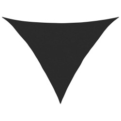 Voile d'ombrage 160 g/m² Noir 2,5x2,5x3,5 m PEHD 