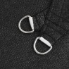 Voile d'ombrage 160 g/m² Noir 2,5x2,5x3,5 m PEHD 