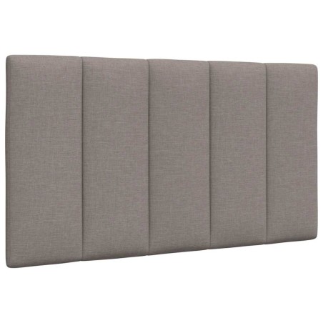 Coussin de tête de lit taupe 80 cm tissu 