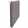 Coussin de tête de lit taupe 80 cm tissu 