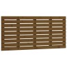 Tête de lit murale Marron miel 156x3x63 cm Bois massif de pin 