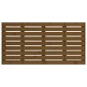 Tête de lit murale Marron miel 156x3x63 cm Bois massif de pin 