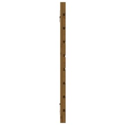 Tête de lit murale Marron miel 156x3x63 cm Bois massif de pin 