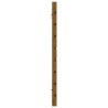 Tête de lit murale Marron miel 156x3x63 cm Bois massif de pin 
