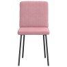 Chaises à manger lot de 2 Rose Velours 