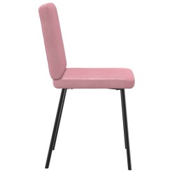 Chaises à manger lot de 2 Rose Velours 